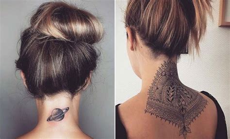 23 Edgy Back of Neck Tattoos for Women - StayGlam