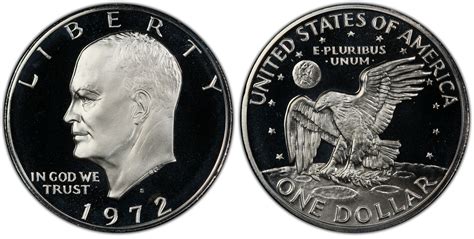 1972-S $1 Silver DDO FS-101, DCAM (Proof) Ike Dollar - PCGS CoinFacts