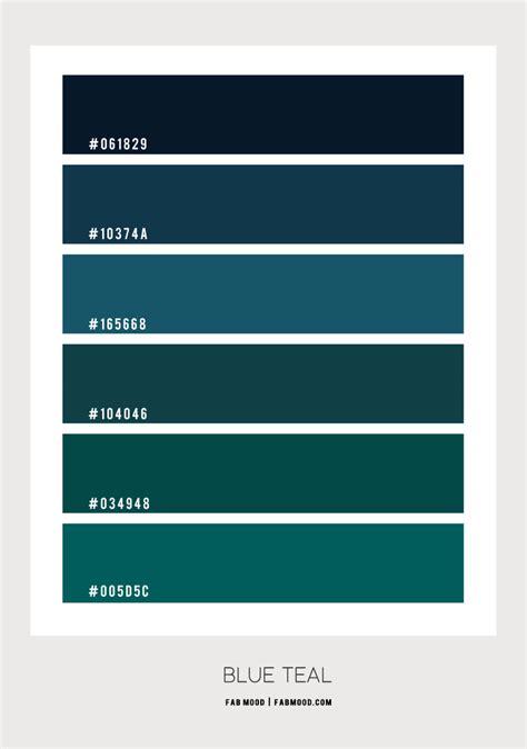 Blue Teal Colour Scheme – Colour Palette #105 1 - Fab Mood | Wedding Color, Haircuts ...