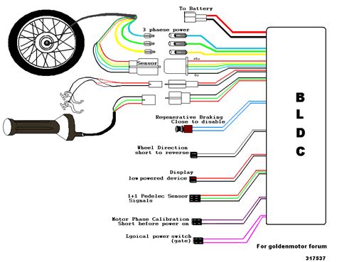 48v 500w 48v E Bike Controller Wiring Diagram