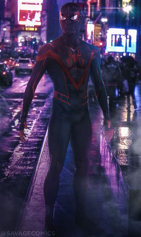 Miles Morales suit inspired by the MCU artwork done by savage comics ...