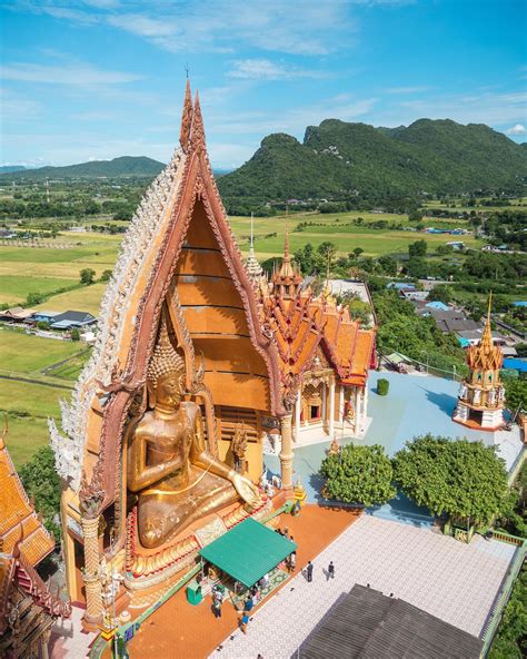 Tiger Cave Temple Has A Giant Golden Mosaic Buddha In Kanchanaburi