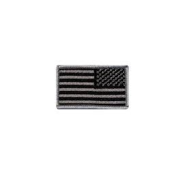 REVERSE AMERICAN FLAG PATCH GRAY AND BLACK