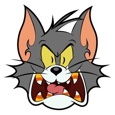 Tom and Jerry Scary Tom Sticker - Sticker Mania