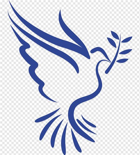 Columbidae Doves as symbols Holy Spirit, symbol, leaf, text, flower png | PNGWing