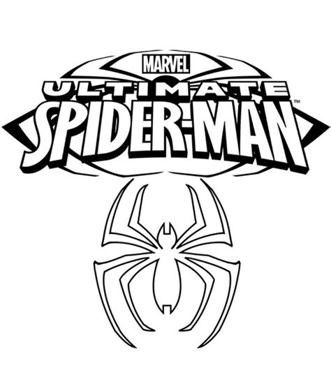 Spiderman Logo Coloring Pages