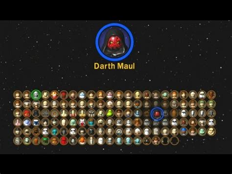 Lego Star Wars The Complete Saga All Character Icons