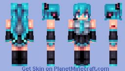 Hatsune Miku Minecraft Skin