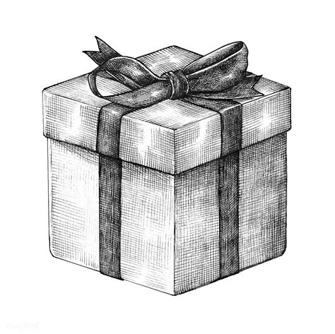 Hand-drawn gift box illustration | free image by rawpixel.com | Коробка, Идеи подарков ...