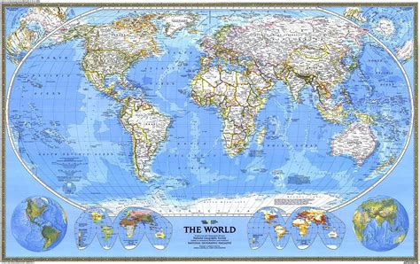 National Geographic Historic World Wall Map Series 1988-46 x 29 inches - Paper Rolled : Buy ...