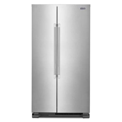 Maytag 24.9-cu ft Side-by-Side Refrigerator (Fingerprint Resistant Stainless Steel) in the Side ...