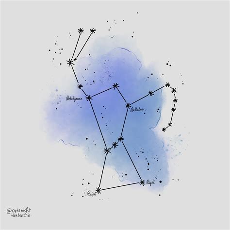 Orion constellation tattoo ! : r/krita