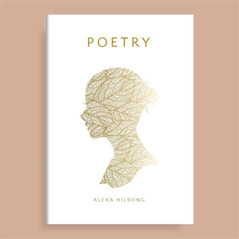 Free Vector | Minimalist poetry book cover