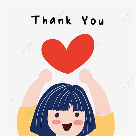 Thank You Hands Clipart Transparent PNG Hd, Hand Drawn Character ...