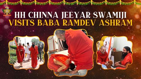 HH Chinna Jeeyar Swamiji Visits Baba Ramdev Ashram | #ChinnaJeeyarSwamy | #BabaRamdev | Jet ...