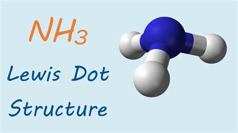 Draw The Lewis Structure For The Ammonia Nh3 Molecule