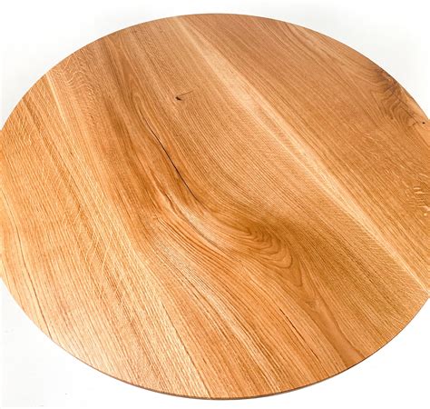 Round Oak Wood Table Top Real Wood Round Table Top - Etsy