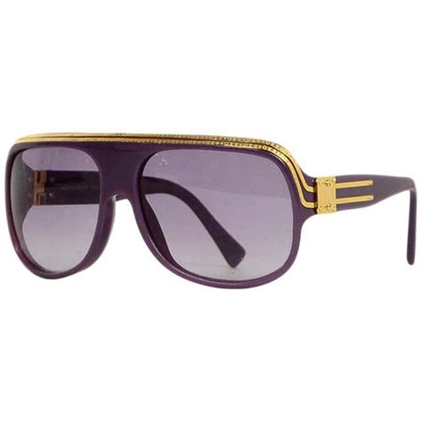 Louis Vuitton x Pharrell Williams Purple Millionaire Sunglasses w/ Gold ...