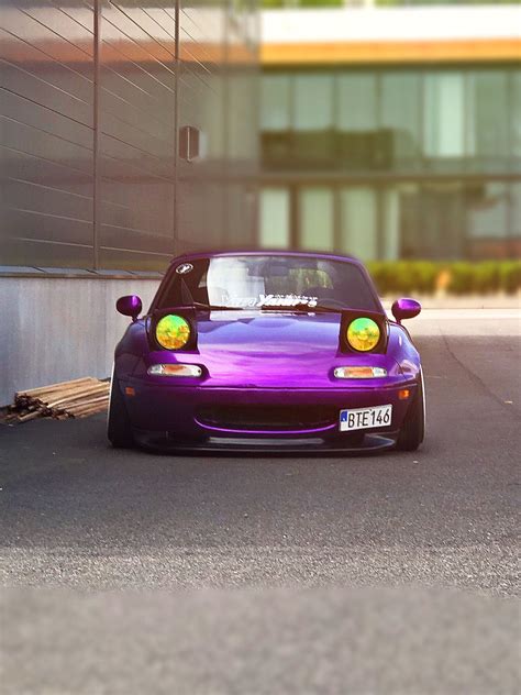 Purple miata | Miata car, Miata, Mazda roadster