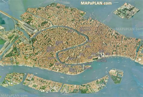Venice Italy Canal Map