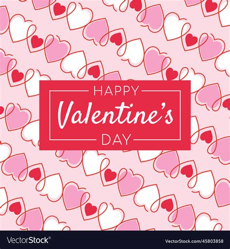 Valentines day card template Royalty Free Vector Image