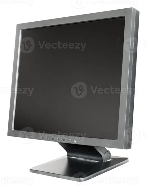 old used black LCD monitor isolated on white 12586140 Stock Photo at ...