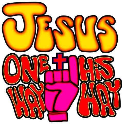 JESUS ONE WAY HIS WAY - Openclipart