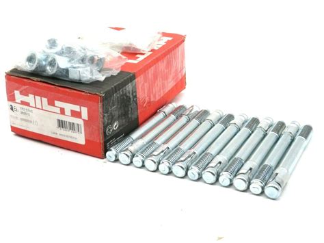 12 NEW HILTI KB3 5/8" x 6" EXPANSION CONCRETE CARBON STEEL ANCHORS - SB ...