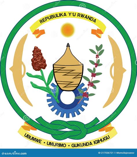 Coat of Arms of the Republic of Rwanda Editorial Photo - Illustration of blank, federal: 217556721