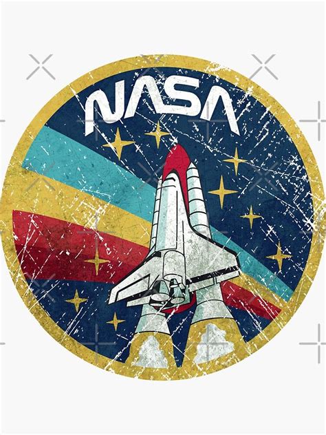 'Nasa Vintage Colors V01' Sticker by Lidra in 2020 | Nasa vintage, Nasa art, Nasa wallpaper