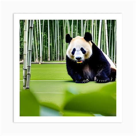 Panda Bear In Bamboo Forest 4 Art Print by BAPJANIT - Fy