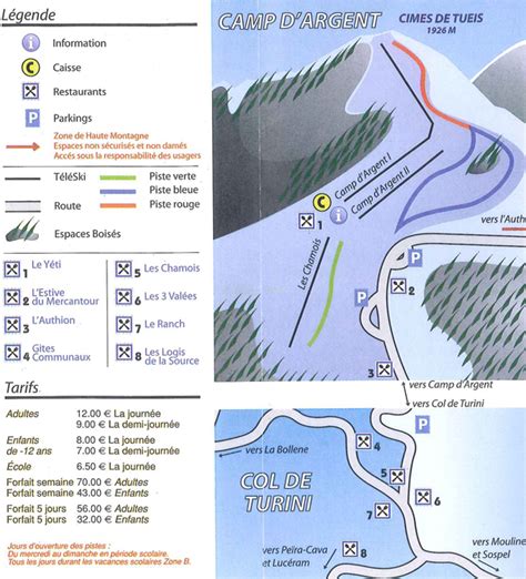 Trail map Col de Turini/Camp d'Argent