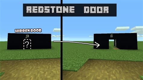 Minecraft: Redstone Door Tutorial || Hidden Door in Minecraft ...