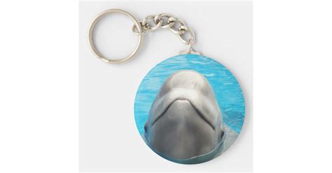 Beluga Whale Keychain | Zazzle