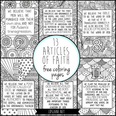 Articles of Faith Activity Book