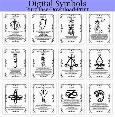 Pack of 38 Symbols With a Short Description and Coloring Symbols on ...