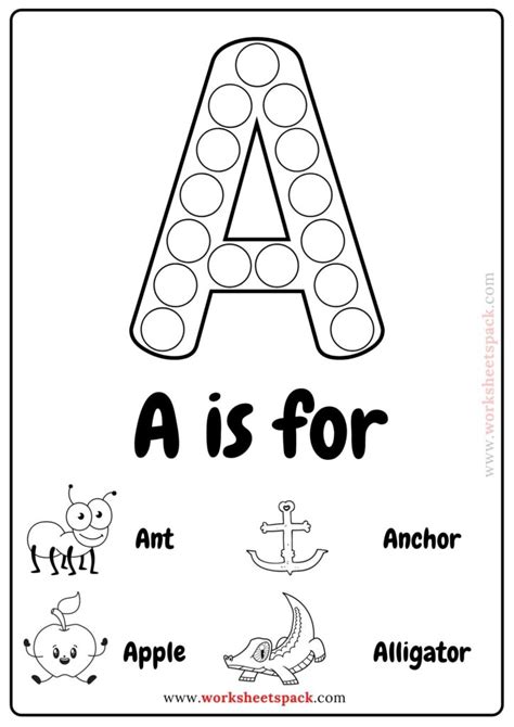 Free Alphabet Dot Printables - worksheetspack