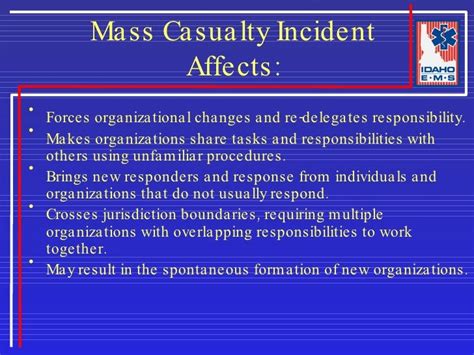 Idaho Mass Casualty Incident Response