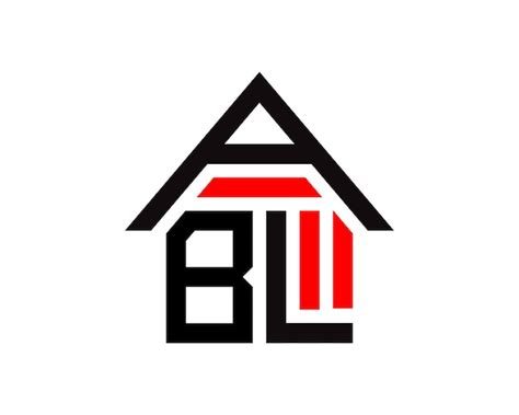 Premium Vector | ABL letters real estate construction logo design vector