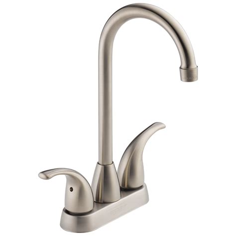 Peerless Turnbridge Stainless 2-handle Deck-mount Bar and Prep Handle Kitchen Faucet Lowes.com ...