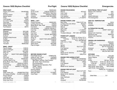 Cessna 182Q Skylane Checklist v1.4 - Associated Pilots