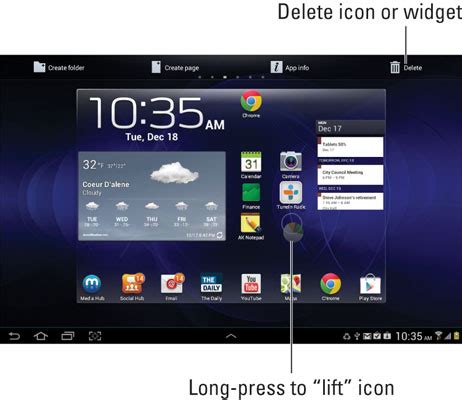 How to Place Widgets on the Android Tablet Home Screen - dummies