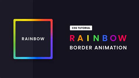 Rainbow Border Animation CSS | CSS Gradient Border - YouTube