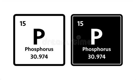 Phosphorus Symbol. Chemical Element of the Periodic Table Stock Vector ...