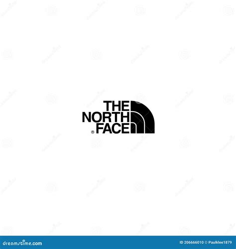 North Face Logo White Background Editorial Illustrative Editorial Image - Illustration of ...