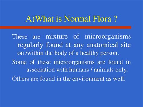 PPT - Normal Flora PowerPoint Presentation - ID:661768