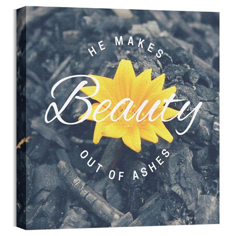 Beauty Out of Ashes Canvas Print - Church Wall Art - Outreach Marketing