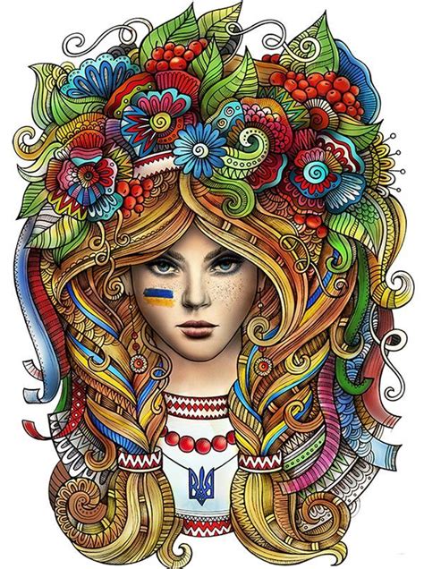 Сообщество творческого выдоха - Ukrainian Girl: | Ukrainian art, Line ...