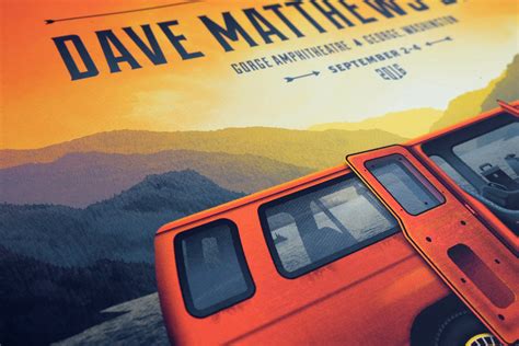 Dave Matthews Band Gorge Poster — DKNG