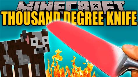 THOUSAND DEGREE KNIFE MOD - Cuchillo a 1000 Grados en Minecraft - Minecraft mod 1.10.2 Review ...